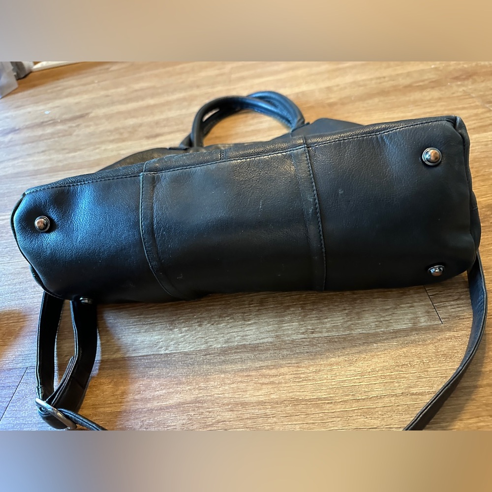 Day & Mood (Anthropologie) Genuine Leather shoulder bag with woven details - Picture 3 of 7
